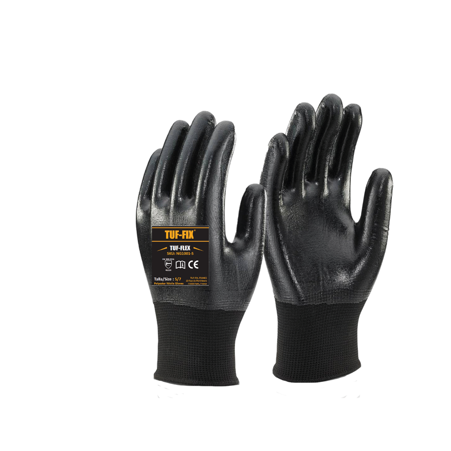 TUF-FIX NG Polyester Nitrile Coated Safety Gloves