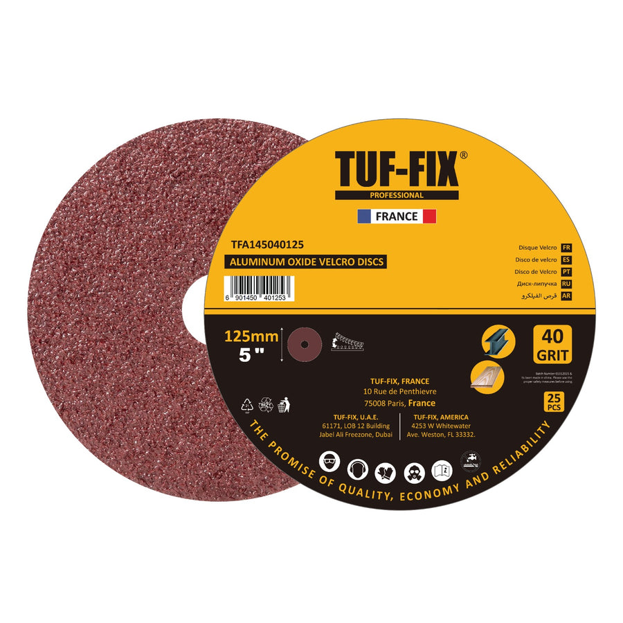 TUF-FIX TFA1450 Aluminium Oxide Velcro Disc