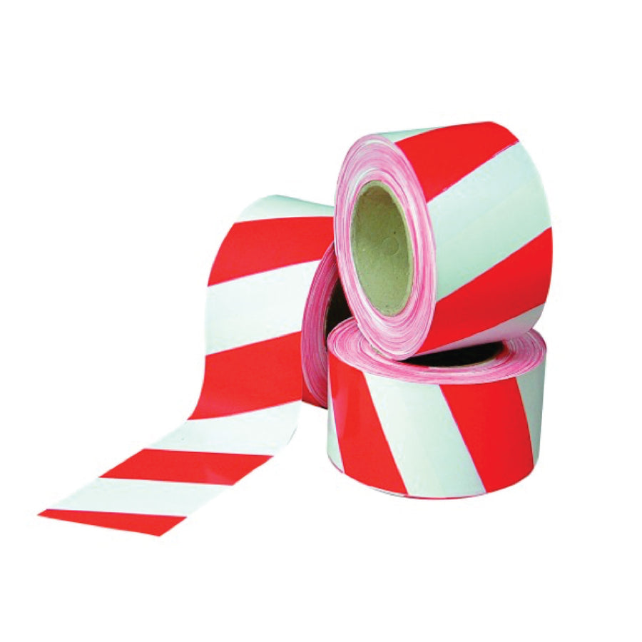 TUF-FIX WT2041 Red and White Warning Tape Roll