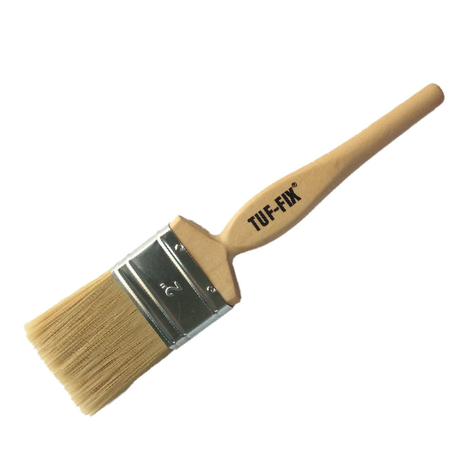 TUF-FIX WP1B Wooden Handle Paint Brush with Synthetic Filaments