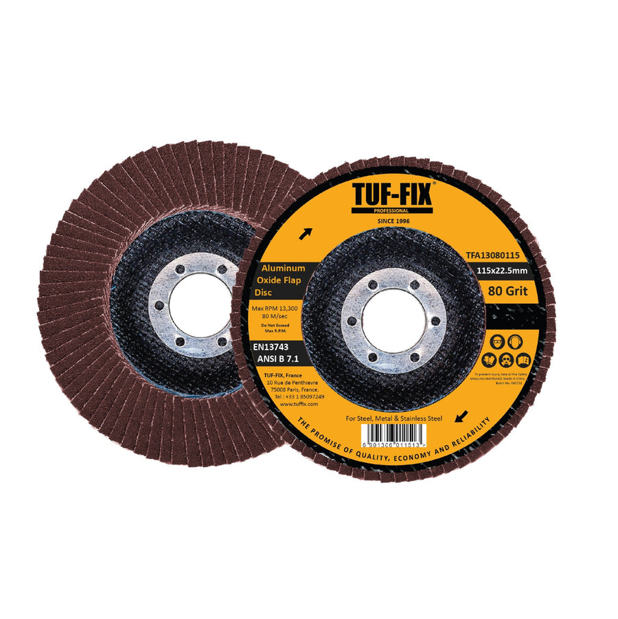 TUF-FIX TFA130 Aluminium Oxide Flap Disc
