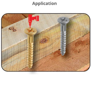 TUF-FIX WSZPP PHILLIPS ZINC PLATED WOOD SCREWS